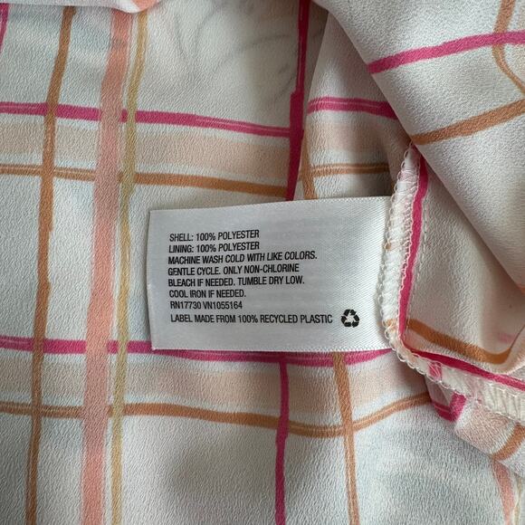 Babydoll Floral Peplum Top Pink Orange Blue Large Adjustable Straps Y2K Style - Picture 6 of 6